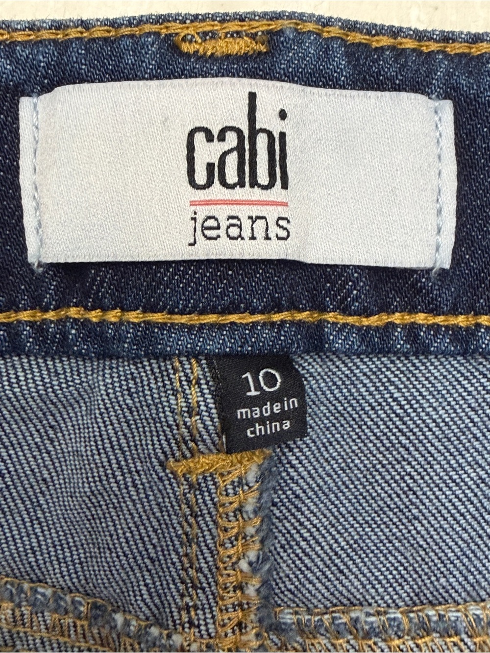 CAbi Beach Club Wash Raw Hem Tomboy Denim Shorts - size 10 - Picture 7 of 9
